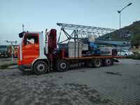 Scania Platforma Trailer Macara Troliu Hidraulic