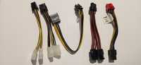 Cablu adaptor pcie pentru 6 pini și 8 pini