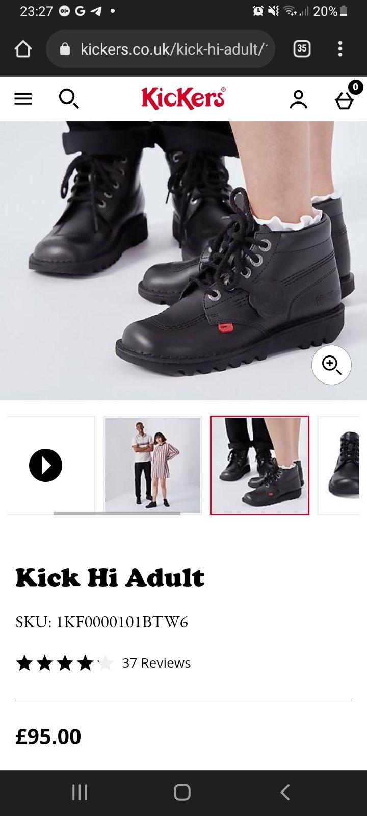 Pantofi Kick Hi Adult Kickers