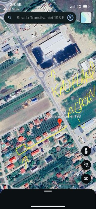 Teren intravilan de vanzare  str. Transilvaniei 193