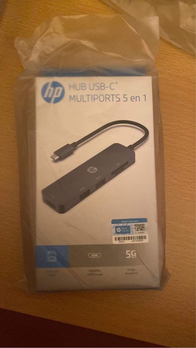 Hp hub usb-c multisport 5 in 1