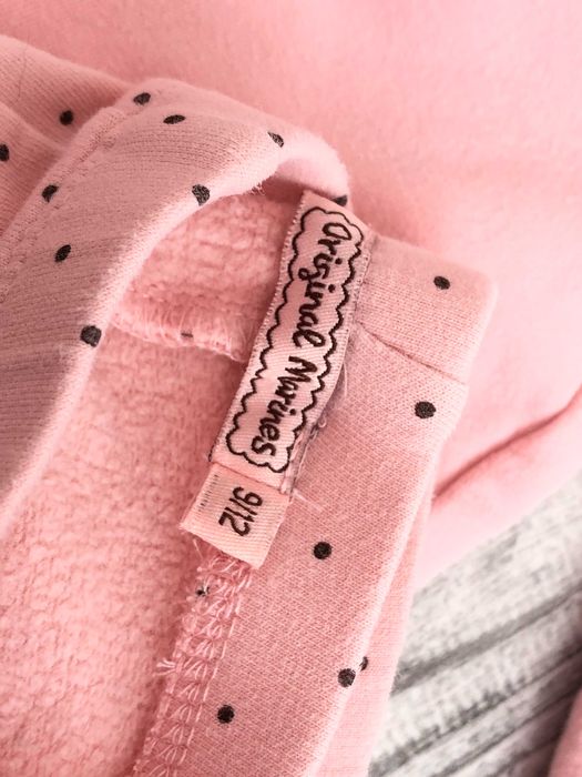 Топъл детски комплект Original Marines Alice Sweat Top Pink 9-12М