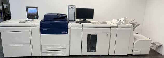 Presa digitala color Xerox J75 - OHCF, HCS, SquareFold® Trimmer, Fiery