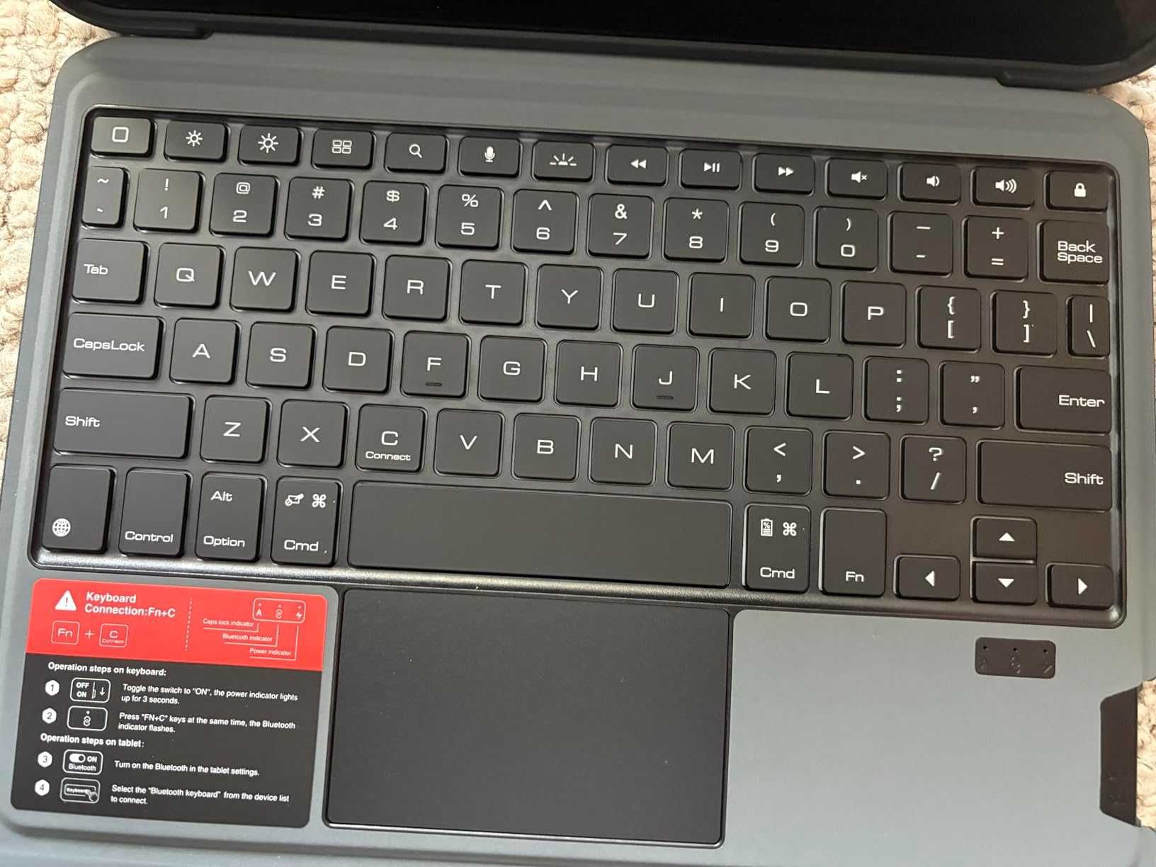 Калъф Nillkin за iPad Pro 11 инча (M4, 2024) с подвижна клавиатура