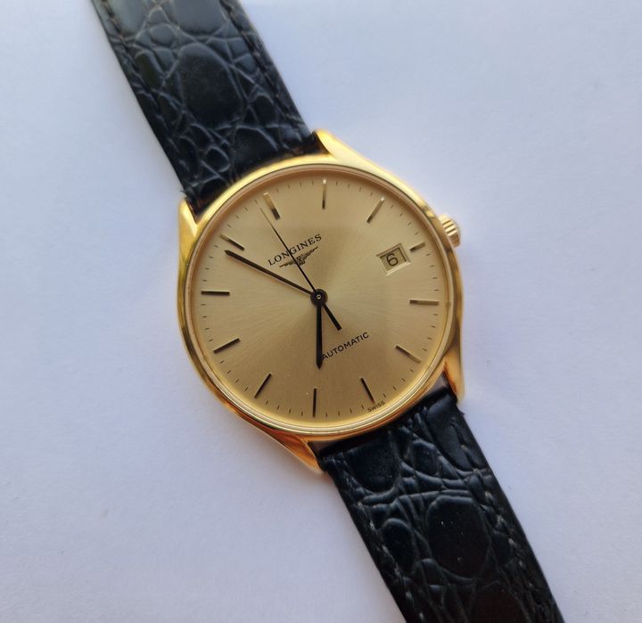 Ceas de mână bărbătesc automatic LONGINES gold plated