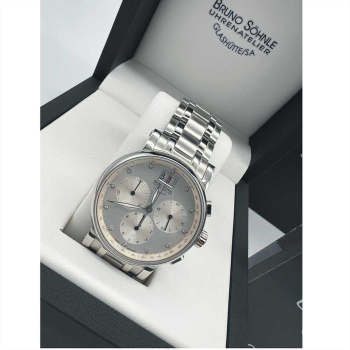 Ceas Bruno Sohnle dama, 12 diamante, carcasa 36mm, produs in Germania