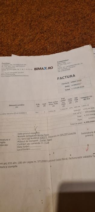 Triciclu Scuter ZTech 63