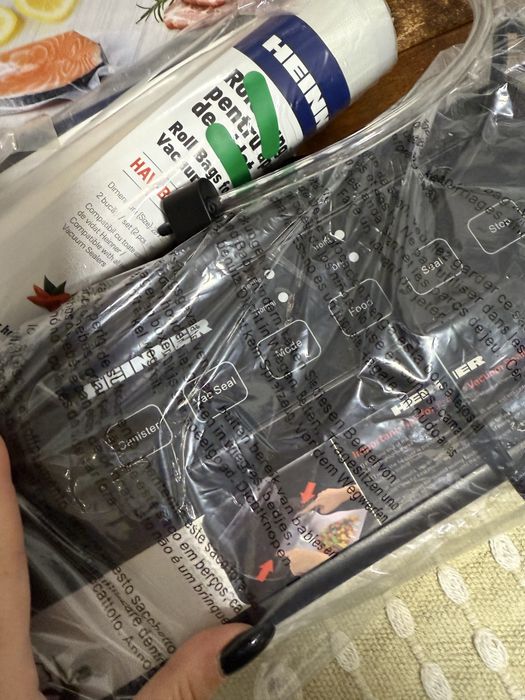 Aparat de vidat alimente folosit o data