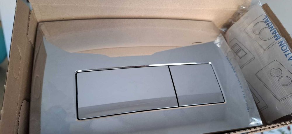 Clapeta de actionare rezervor WC incastrat Geberit Delta50, crom