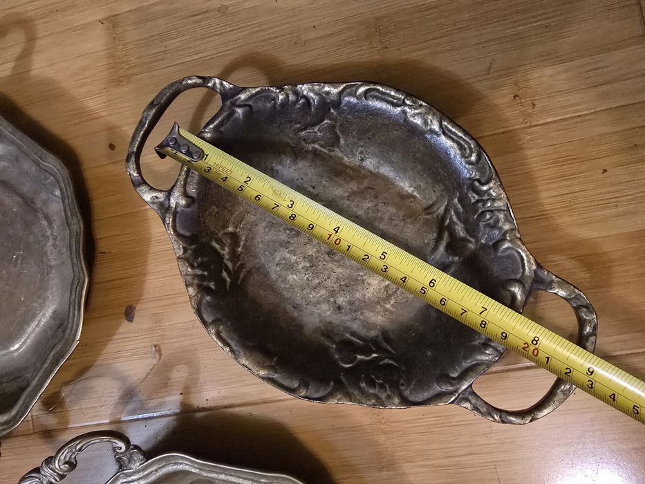 Lot 3  tavi realizate din bronz masiv