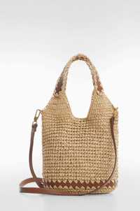 Мango плетена чанта