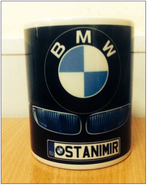 Чаша на BMW с Ваше Име или Номер!Чаша БМВ!