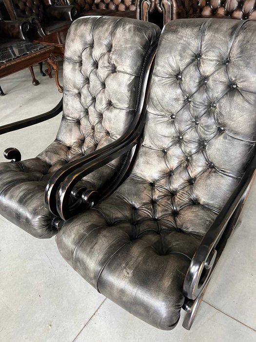 Sezlonguri tip/Chesterfield/Piele naturala!