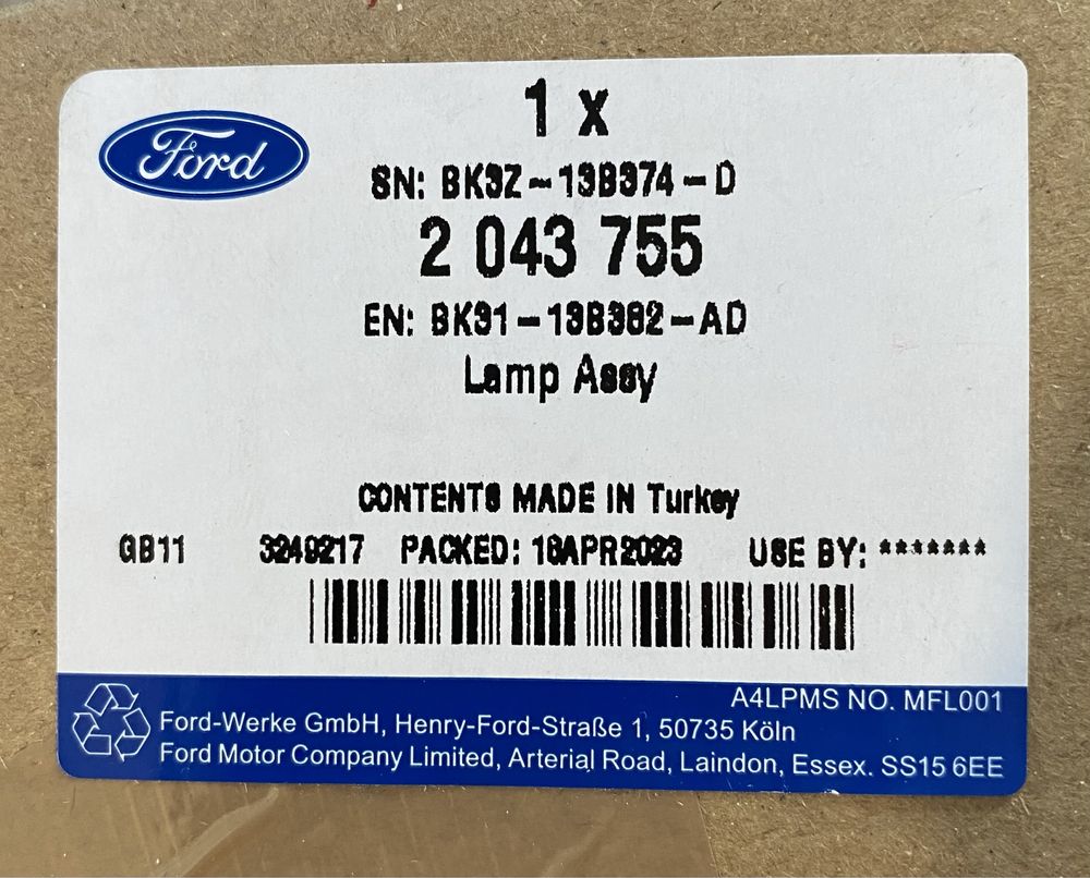 Semnalizare Oglinda Ford TRANSIT dreapta 2043755 si stanga 2085655