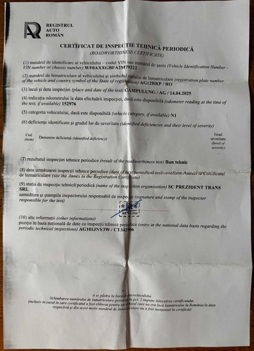 Ford Transit 2002 – 90 T350 – 2.4L Diesel