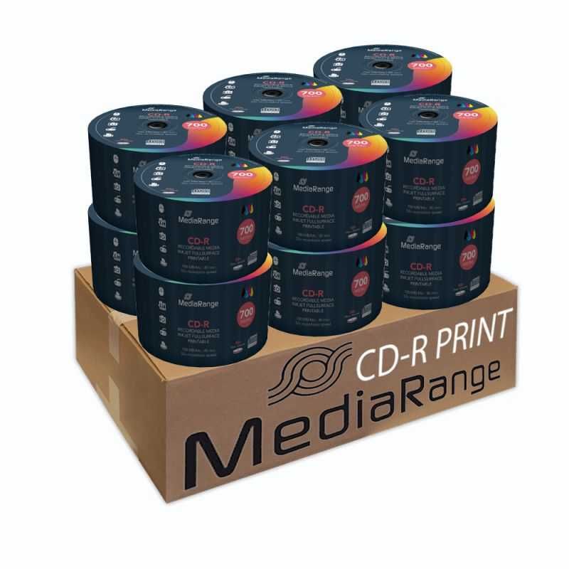 MediaRange CD-R 700MB I 80 минути, 52x, 50 бр. в целофан