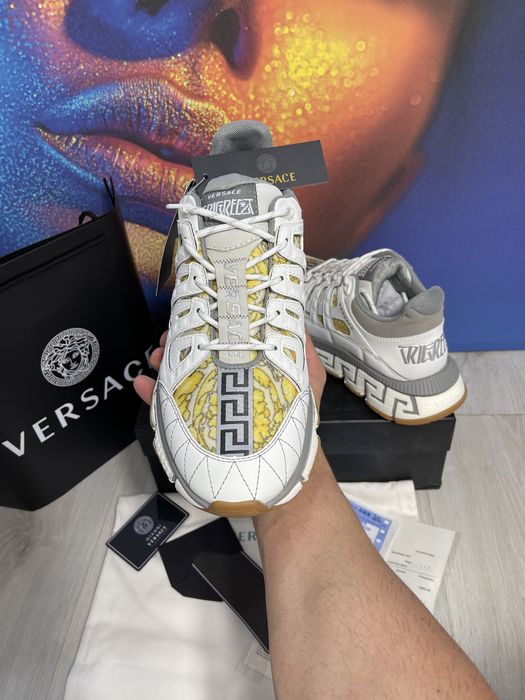 Adidasi Versace piele naturala Premium Full Box