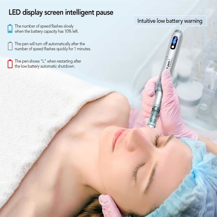 Dr. Pen Микронидлинг писалка M7S 2025 с 18 патрона, 6 скорости