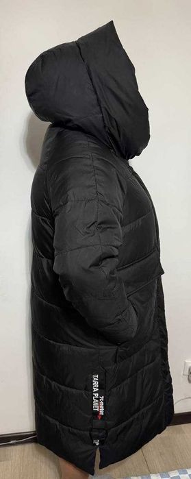 Пуховик зимний длинный