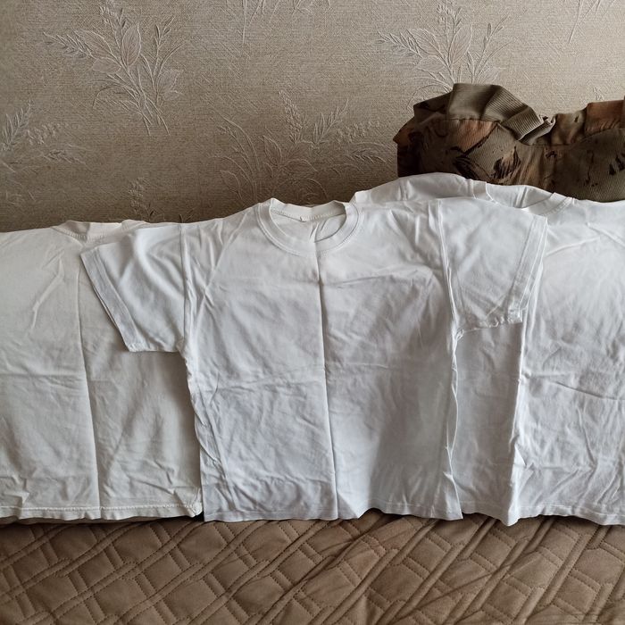 Детские белые футболки