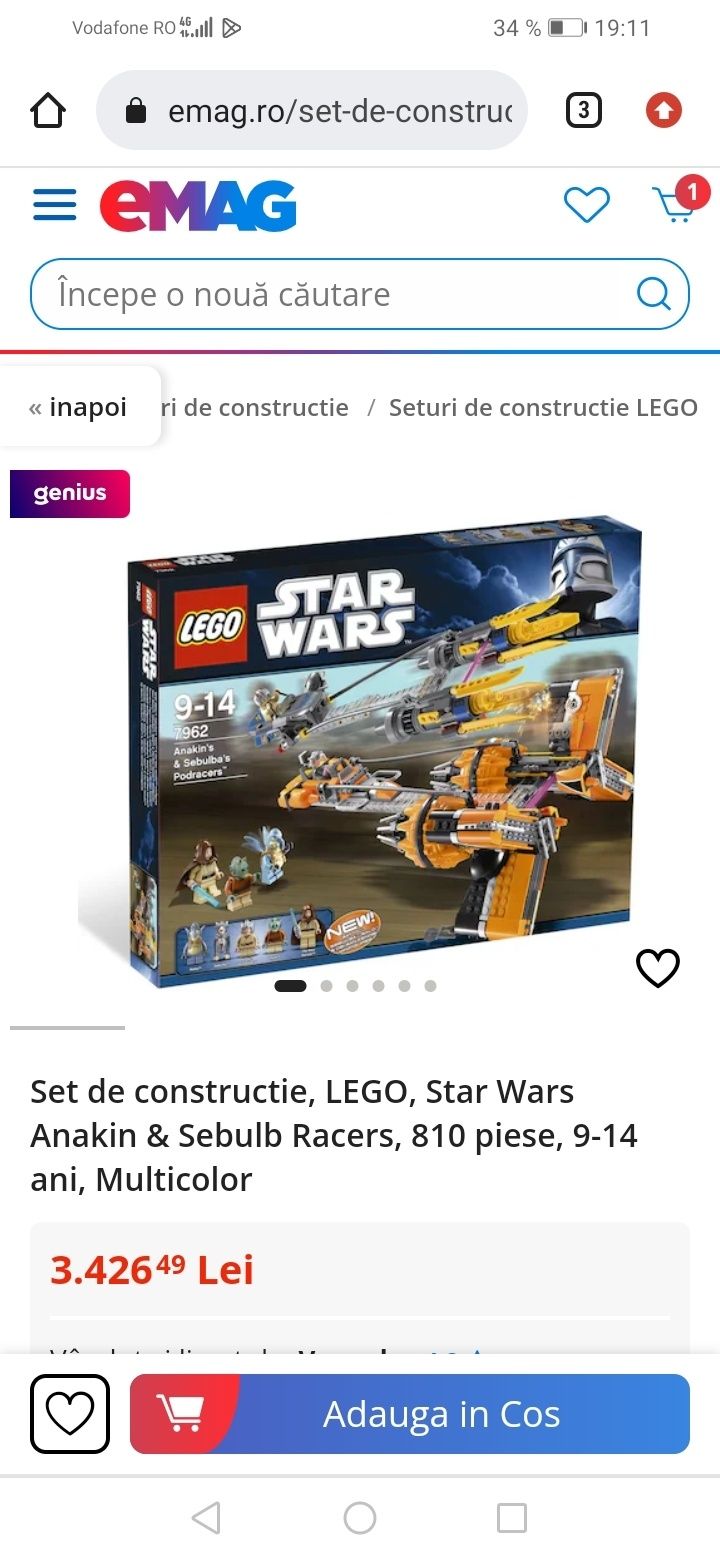 Vând Lego Star Wars