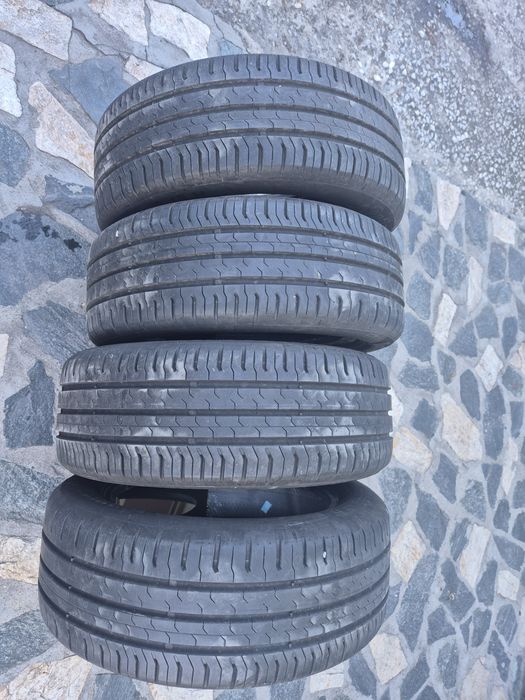 4бр летни гуми Континентал контакт 5/ 185-55-15/ 7.2-7.5мм грайфер/