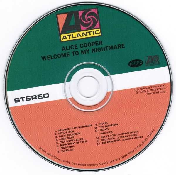 CD Alice Cooper - Welcome To My Nightmare 1975
