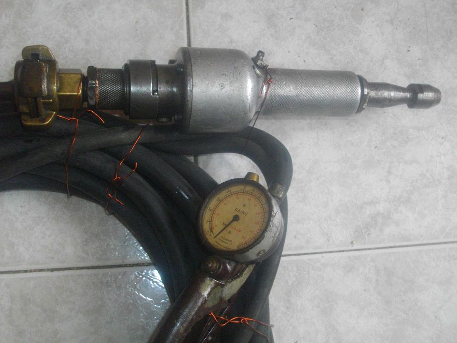 MICHELIN-FRANCE-ф8мм-Пневматичен Профи Прав Шлайф/8мМаркуч/Манометър