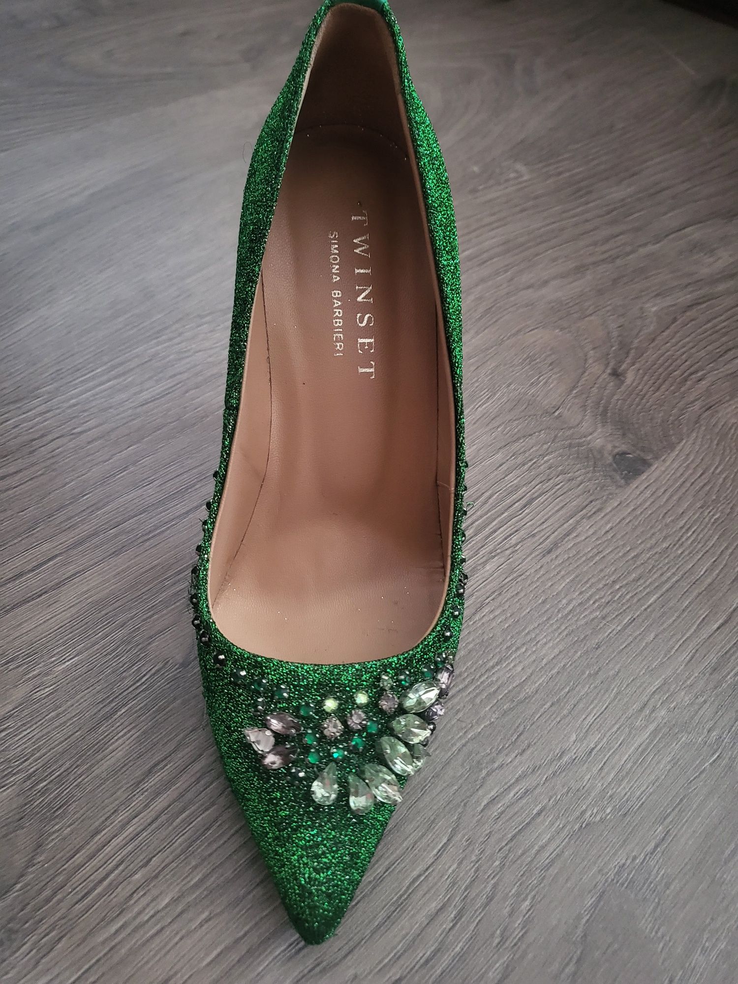 обувки Twinset в зелено