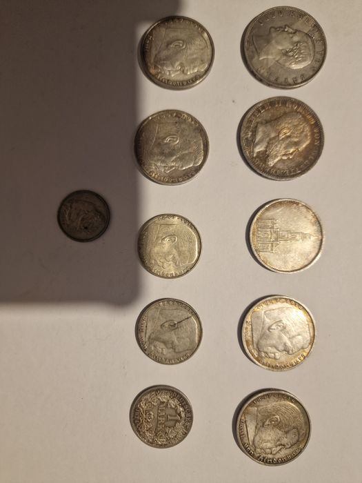 Vând monezi germane de argint