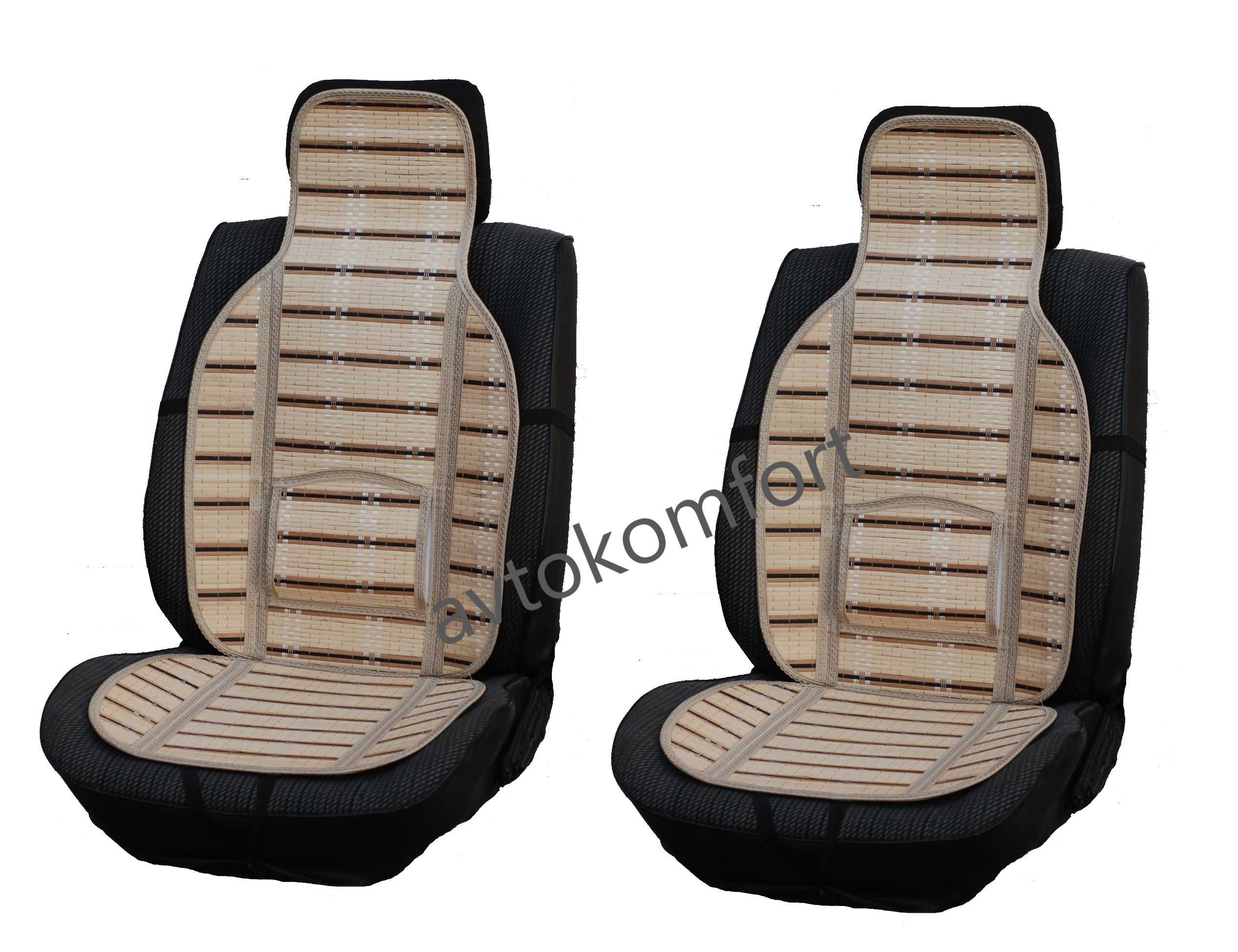 масажори - постелки бамбукови за седалки различни модели