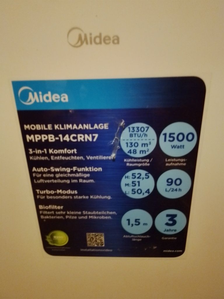Clima portabila midea cu freon
