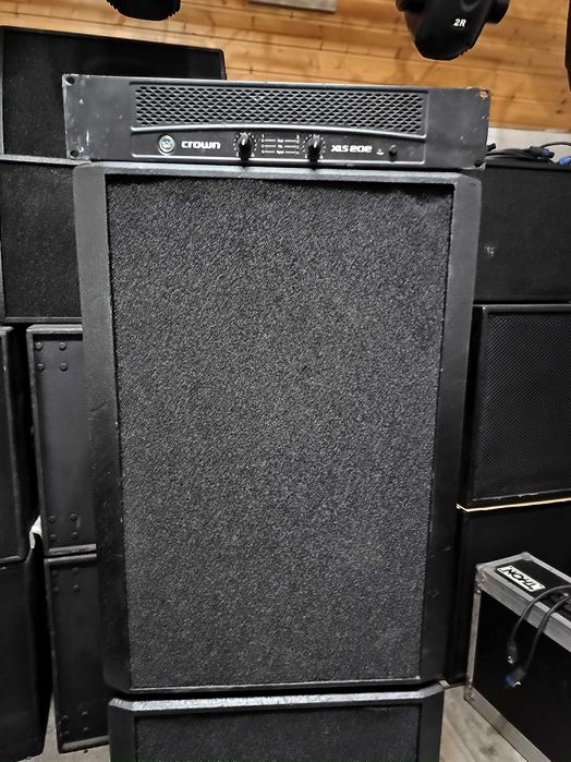 Boxe profesionale pasive reflex sound + amplificator Crown