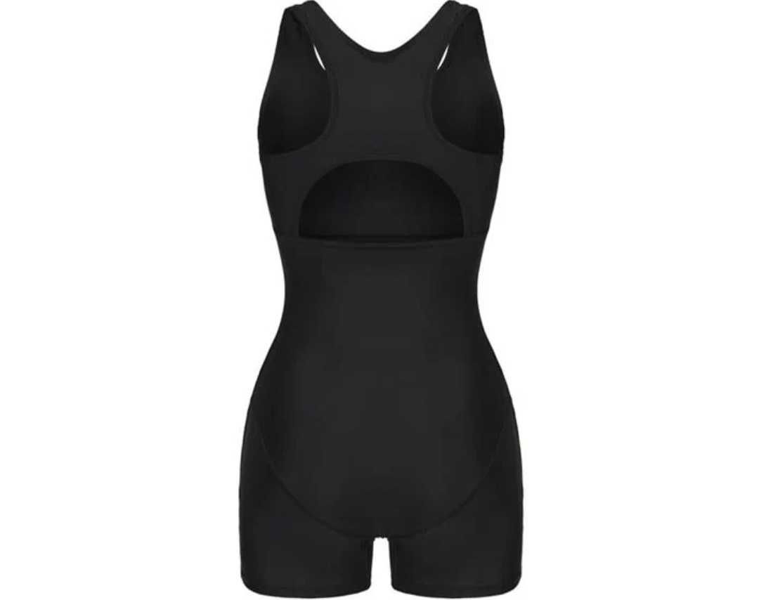 Slazenger Boyleg Swimming Suit Junior Girls - Black 11-12год.