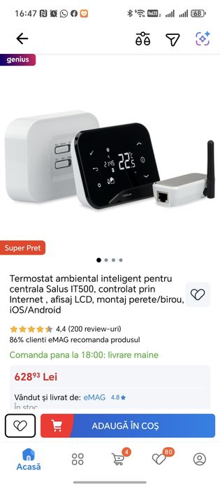 Termostat ambiental inteligent Salus