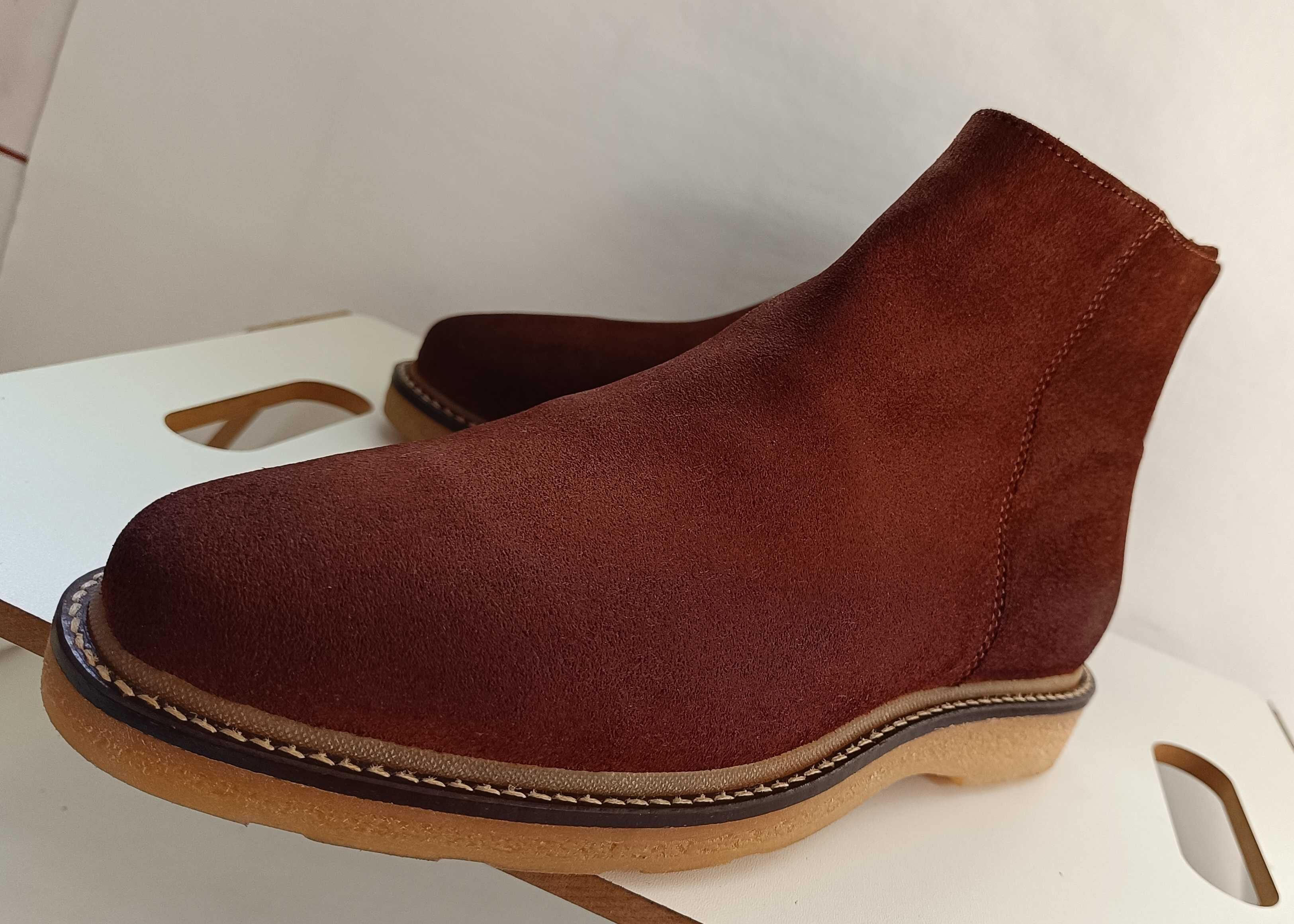 Ghete chelsea 40 premium plain toe ZARA NOI piele naturala moale