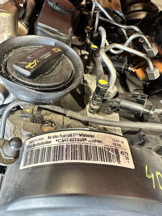 Motor 2.0 tdi Audi A4 A6 cod CAG turbina injectoare pompa injectie