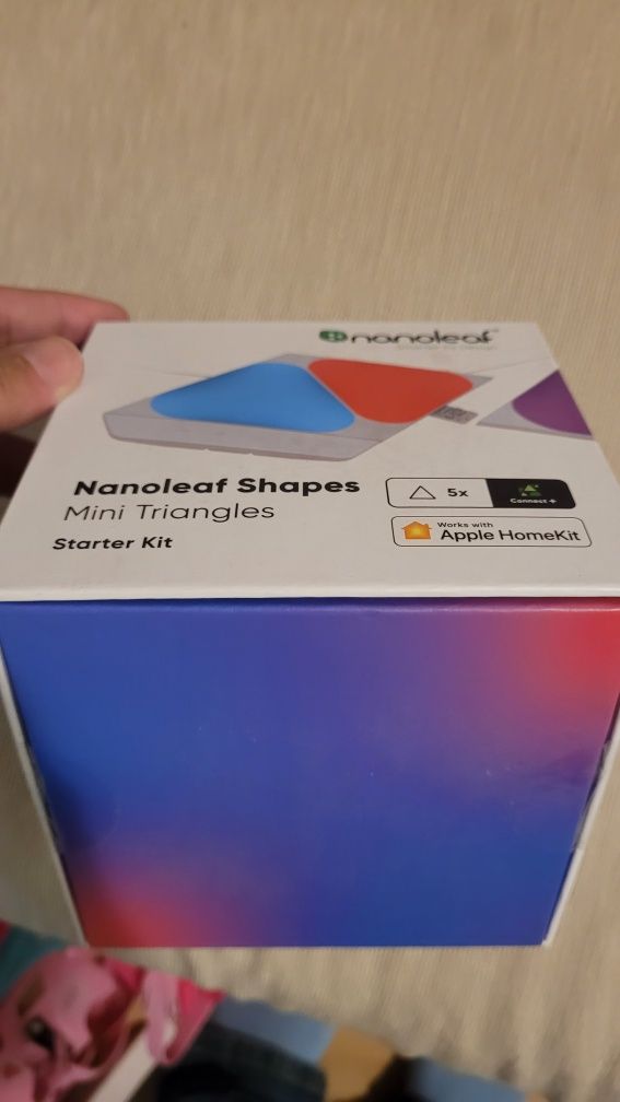 Nanoleaf shapes mini triangles starter kit - 5 panouri NOU