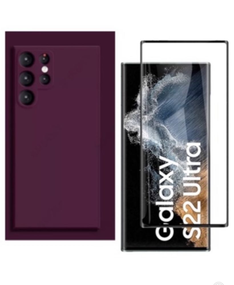 Samsung S22/S23/S24/S25 Plus Ultra Husa X LEVEL +Folie Sticla Onyx