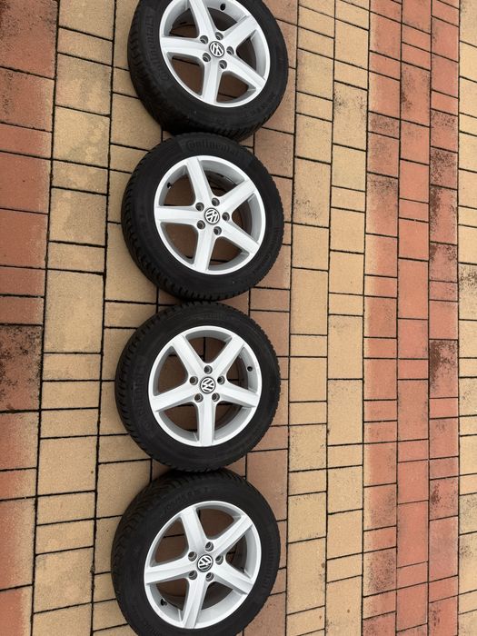 Jante 5x112/Cauciucuri/Roti 205/55/16 Iarnă Originale Volkswagen Aspen