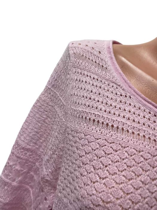 FADENMEISTER размер 44 - XL дамски кашмирен пуловер 100% КАШМИР Розов