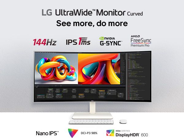 Monitor LG 38WR85QC-W ultrawide WQHD NanoIPS, HDR 144hz 2 ani garantie