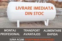Rezervor GPL/Propan 1000/1800/2700L nou,factura,autorizatii,alimentare