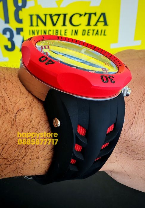 INVICTA Hydra Red 52 mm, Инвикта нов ръчен часовник