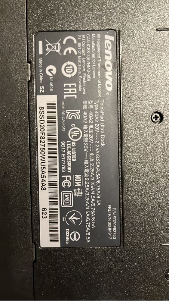 Lenovo think pad ultra doc 40A2