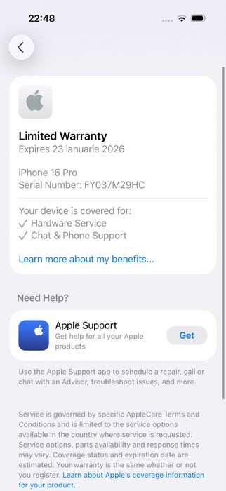 Iphone 16 pro 256gb 94% baterie garantie 26.01.2026