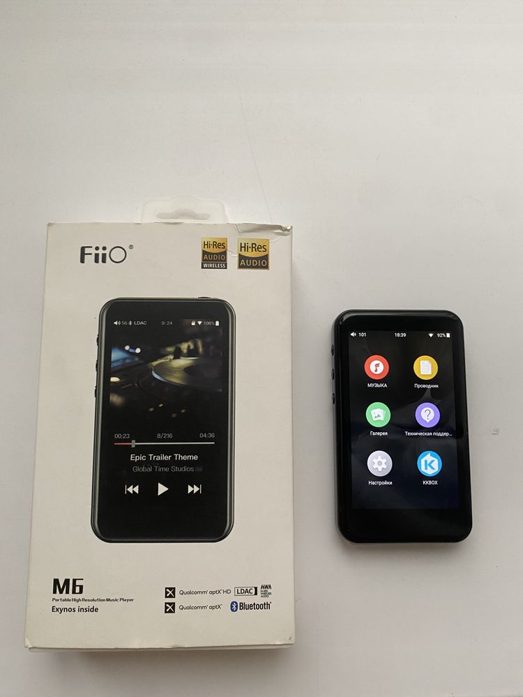 Музыкальный плеер  fiio m6