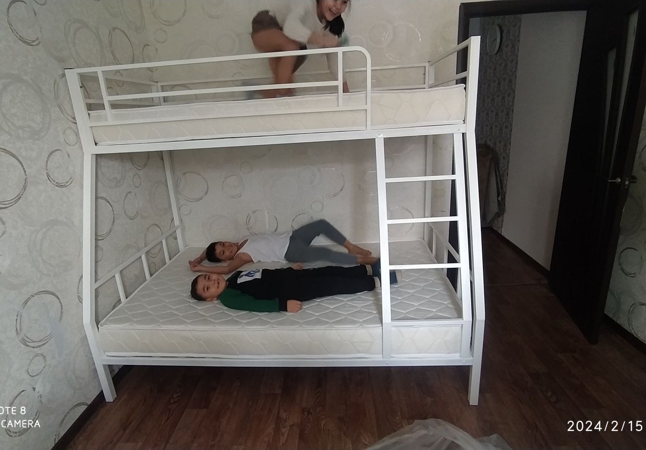 Кровать двухъярусная двухрусная новая 2-х ярусная кровать Алматы