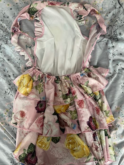 Цветна къса рокля