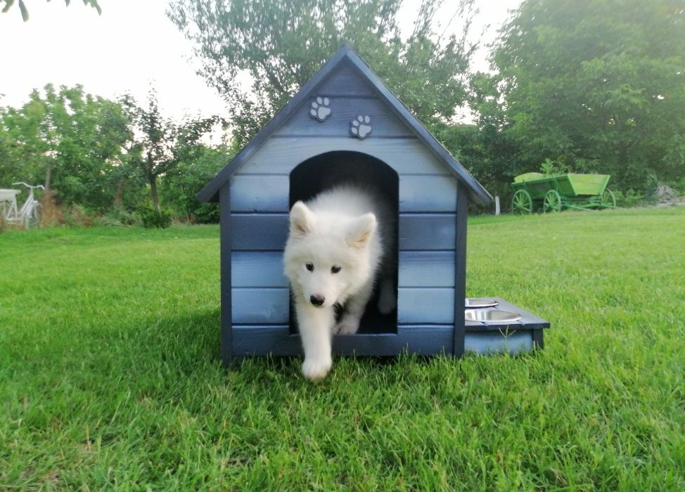 Къща за куче - Сива,размер Л - Къщичка за кучета,Колиба за кученца